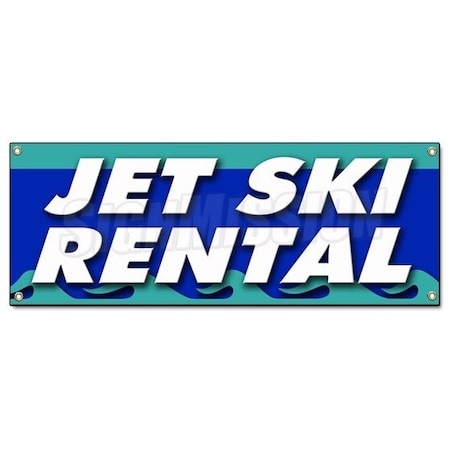 Signmission JET SKI RENTAL BANNER SIGN boat skiing water wave runner kayak canoe rent B-72 Jet Ski Rental